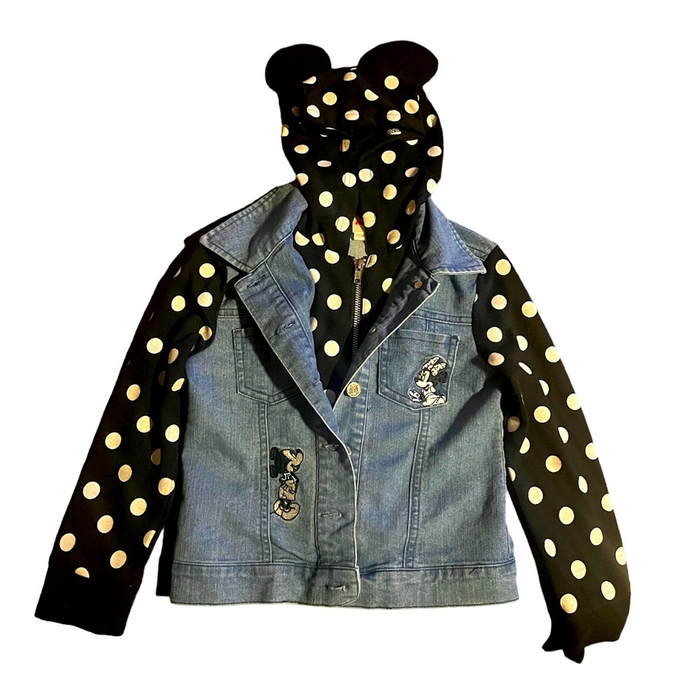 Girls Disney Mini Mouse Denim Jacket Size 5